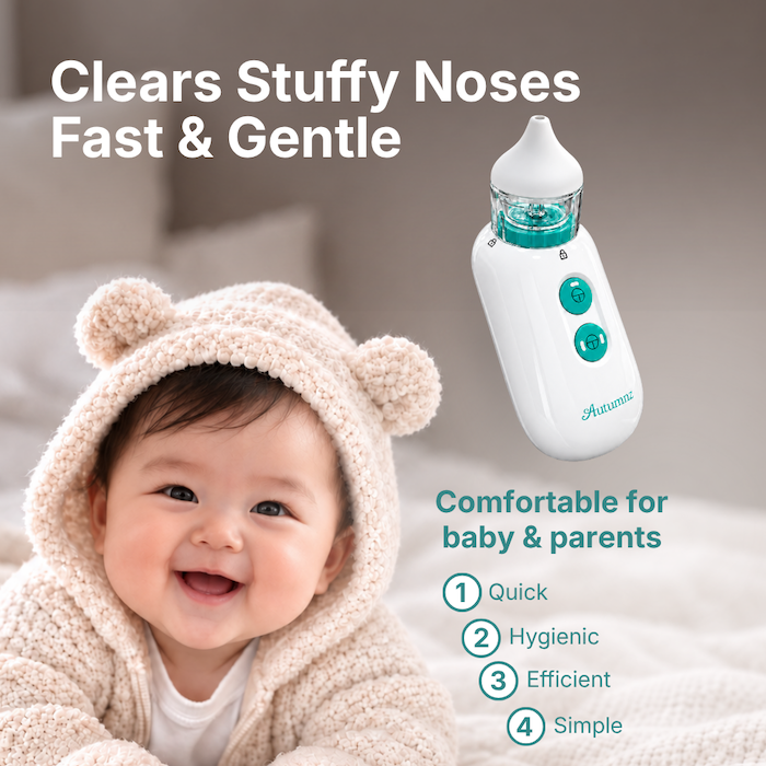 Autumnz Rechargeable Electric Nasal Aspirator (MDA Approved) 6 month Warranty 宝宝鼻涕吸鼻器